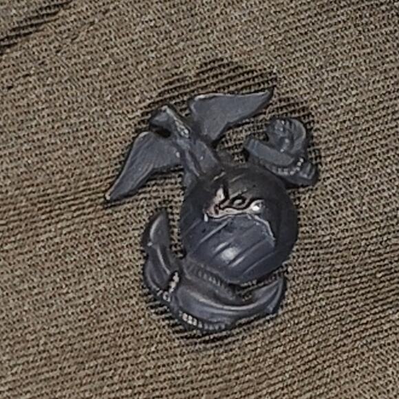 1991 Men’s Garrison Cap – Green, Size 7-1/8, Bernard Cap Co. w/ EGA Device - Picture 3 of 7